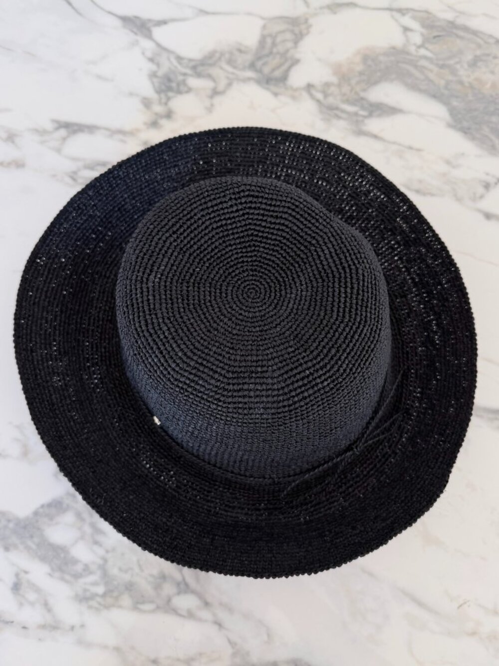 NWT - Helen Kaminski Provence 10 Raffia Hat - Charcoal - Picture 3 of 7